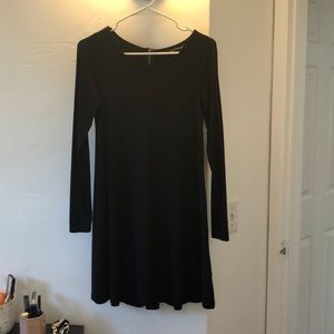 Long sleeve black dress